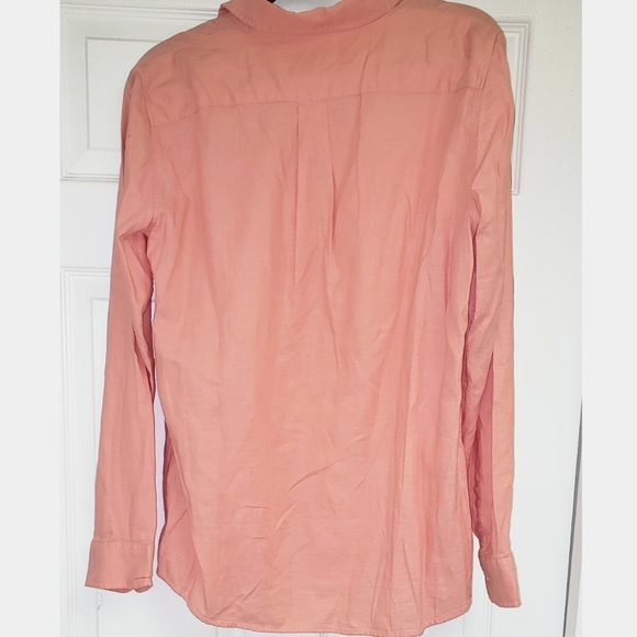 New W/ Tags Banana Republic Pink Button Down L - Picture 2 of 4